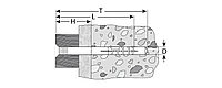 ЗУБР 6 x 50 мм, потайный бортик, дюбель-гвоздь полипропиленовый, 1600 шт (4-301340-06-050)