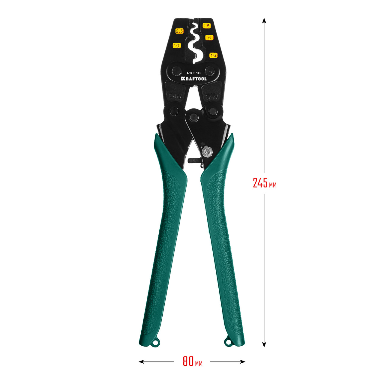 KRAFTOOL PKF-16 1.5 16мм2 для медных наконечников и гильз, Усиленные пресс-клещи (45466) - фото 7 - id-p112215436