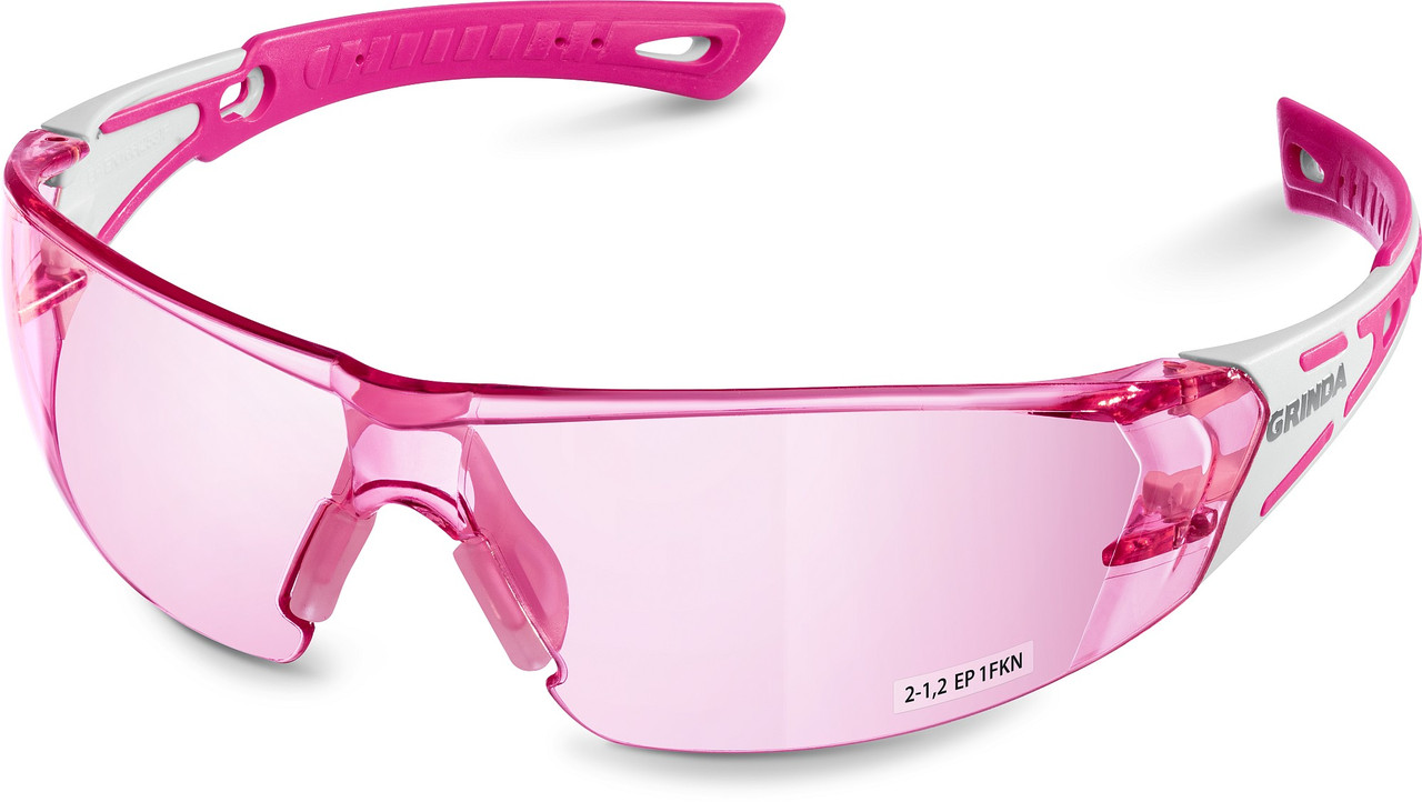 GRINDA GR-7 розовые, открытого типа, двухкомпонентные дужки, защитные очки, PROLine (11059) - фото 1 - id-p112220426