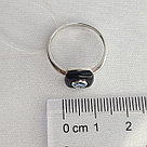 Кольцо Aquamarine 6910805.5 серебро с родием вставка топаз, фото 3