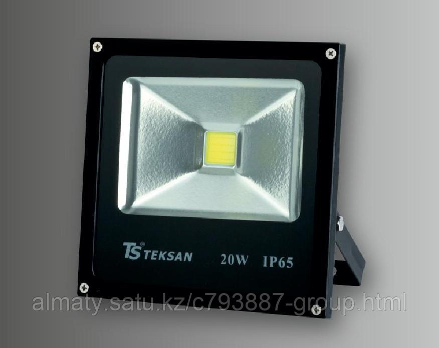 Прожектор LED TS020 20W 6000K BLACK (TS)20шт - фото 1 - id-p112222777