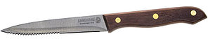 LEGIONER Germanica 110 мм, нержавеющее лезвие, с деревянной ручкой, нож для стейка (47834)