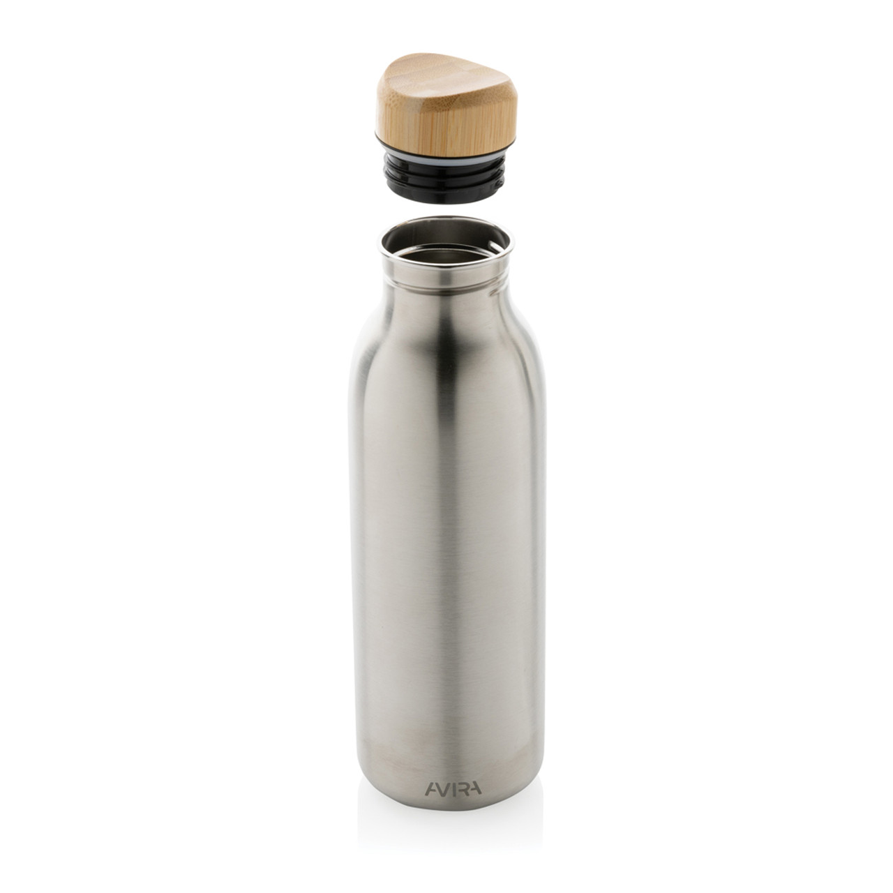 Бутылка для воды Avira Alcor из переработанной стали RCS, 600 мл, серебряный; , , высота 22,5 см., диаметр 6,7 - фото 4 - id-p112224075