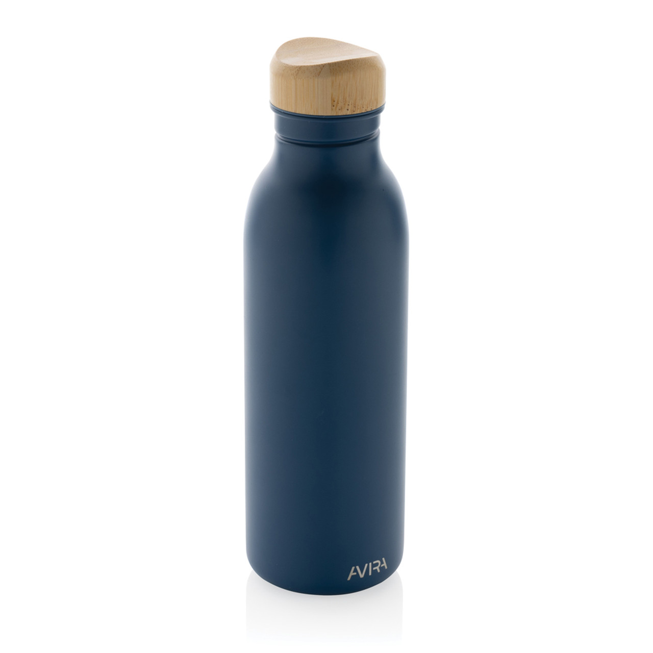 Бутылка для воды Avira Alcor из переработанной стали RCS, 600 мл, темно-синий; , , высота 22,5 см., диаметр - фото 1 - id-p112224077