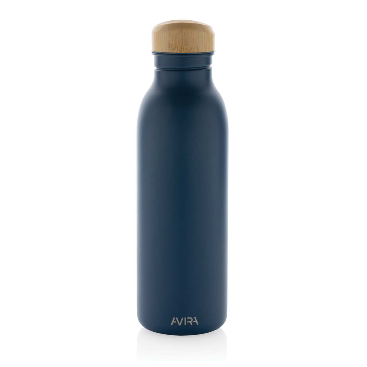 Бутылка для воды Avira Alcor из переработанной стали RCS, 600 мл, темно-синий; , , высота 22,5 см., диаметр - фото 2 - id-p112224077