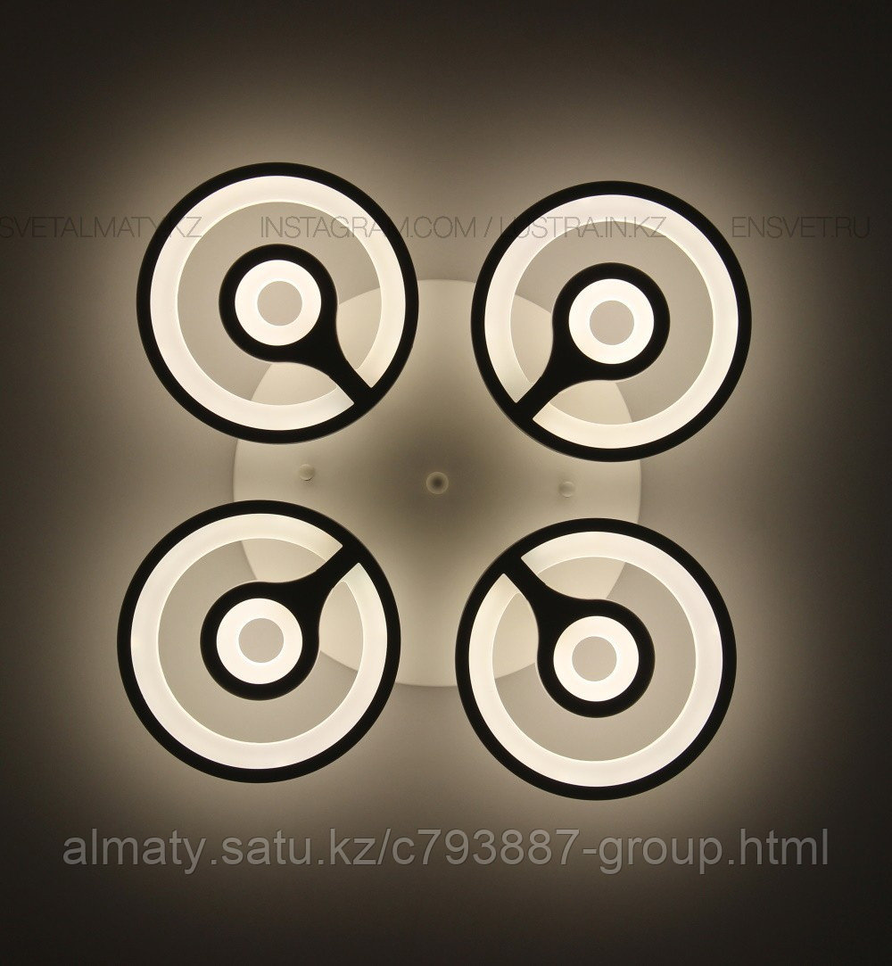 Современная LED люстра с пультом 3 режима на 4 лампы - фото 2 - id-p112222967