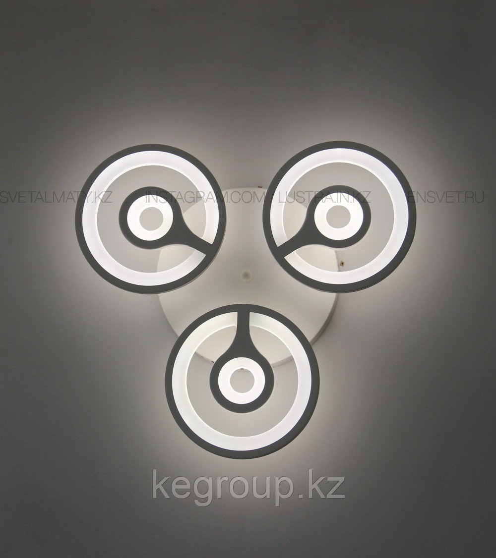 Современная LED люстра с пультом 3 режима на 3 лампы - фото 3 - id-p112222975