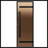 Дверь для паровой комнаты Harvia STG LEGEND (короб - алюминий, стекло - бронза, без порога)