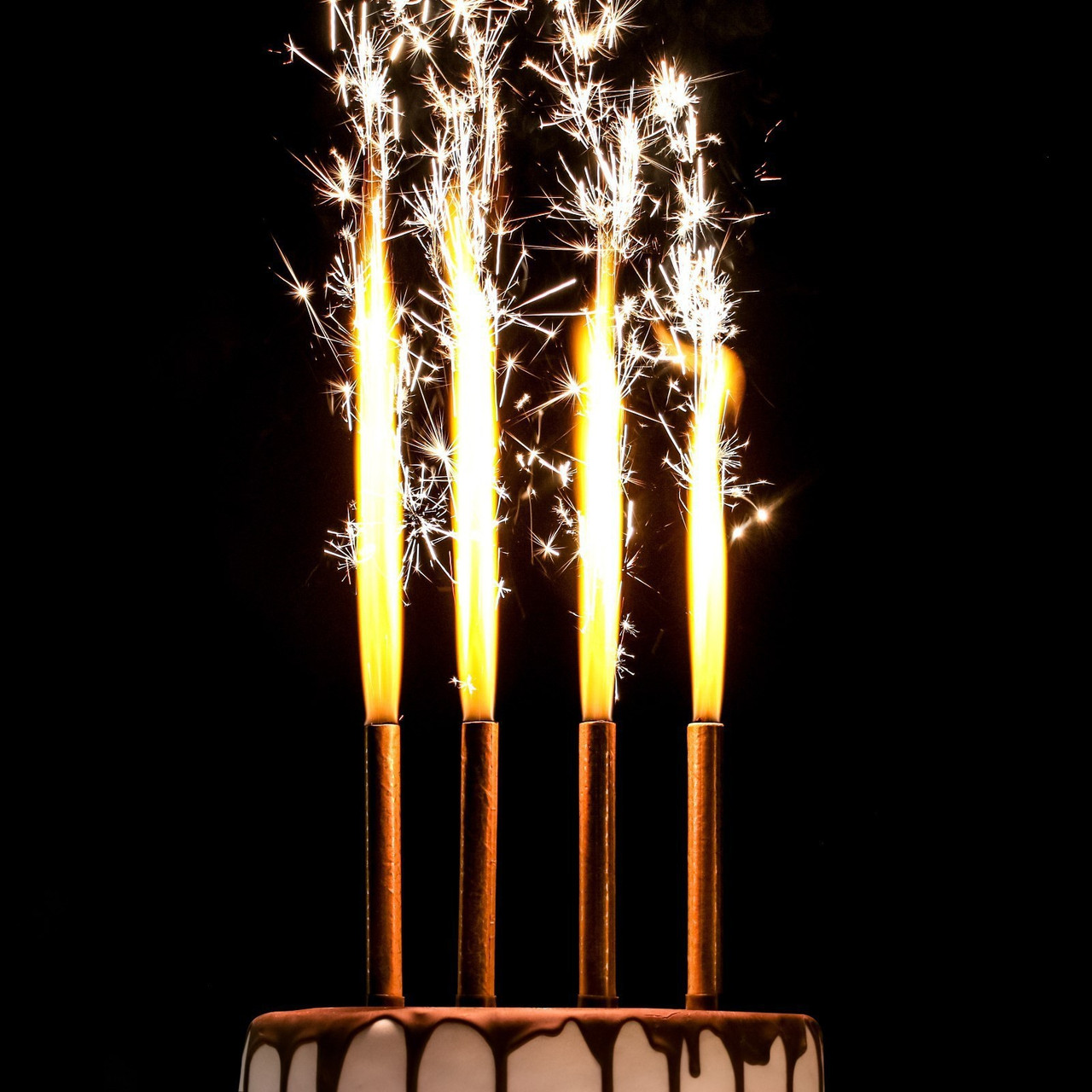 Набор тортовых свечей "Фонтаны", 40 секунд, 12,5 см, 4 шт 1553639 - фото 1 - id-p112155614
