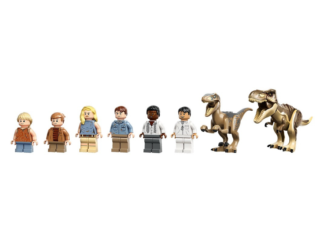 Конструктор LEGO Jurassic World Центр для посетителей: Т-рекс против Раптора