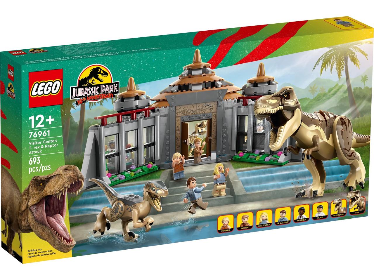 Конструктор LEGO Jurassic World Центр для посетителей: Т-рекс против Раптора