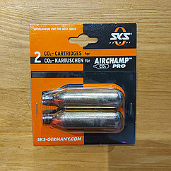 Картридж для насоса Ersatzkartuschen fur "SKS-Airchamp Pro" VE=2. 2 шт. Капсула с углекислым газом для насоса.