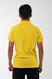 Футболка Поло мужской с манжетами желтый, фото 4