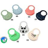 Нагрудник силиконовый BPA-free с регулируемой застежкой BabyOno, фото 2