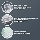 Органайзер для декора, 12 ячеек, 13 × 5,3 × 1,3 см, цвет прозрачный, фото 3