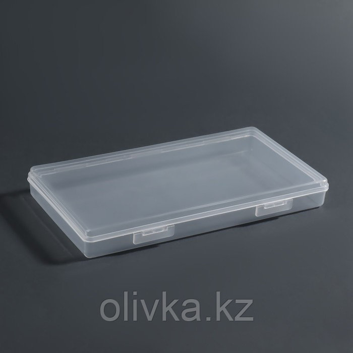 Органайзер для хранения, с крышкой, 19,5 × 10,5 × 2,2 см, цвет прозрачный - фото 4 - id-p110923967