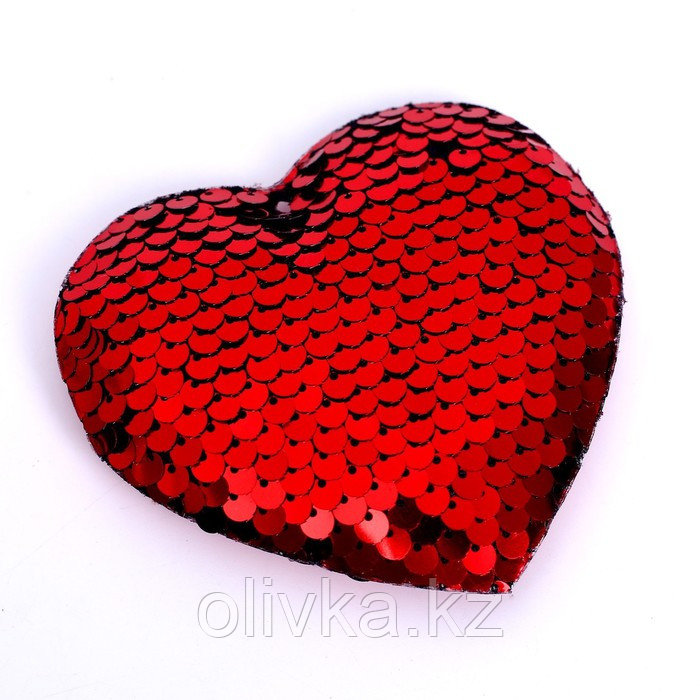 Сердце декоративное, размер: 9 × 8 × 1 см, цвет красный - фото 1 - id-p110935054