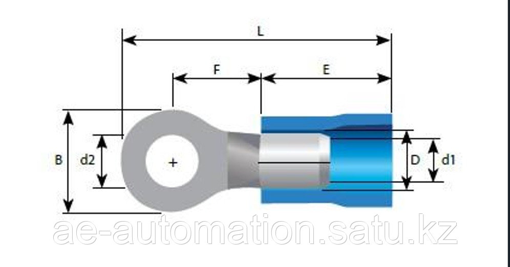 1,5-2,5 mm² 6V Изолированный наконечник кольцевой - фото 2 - id-p112228676