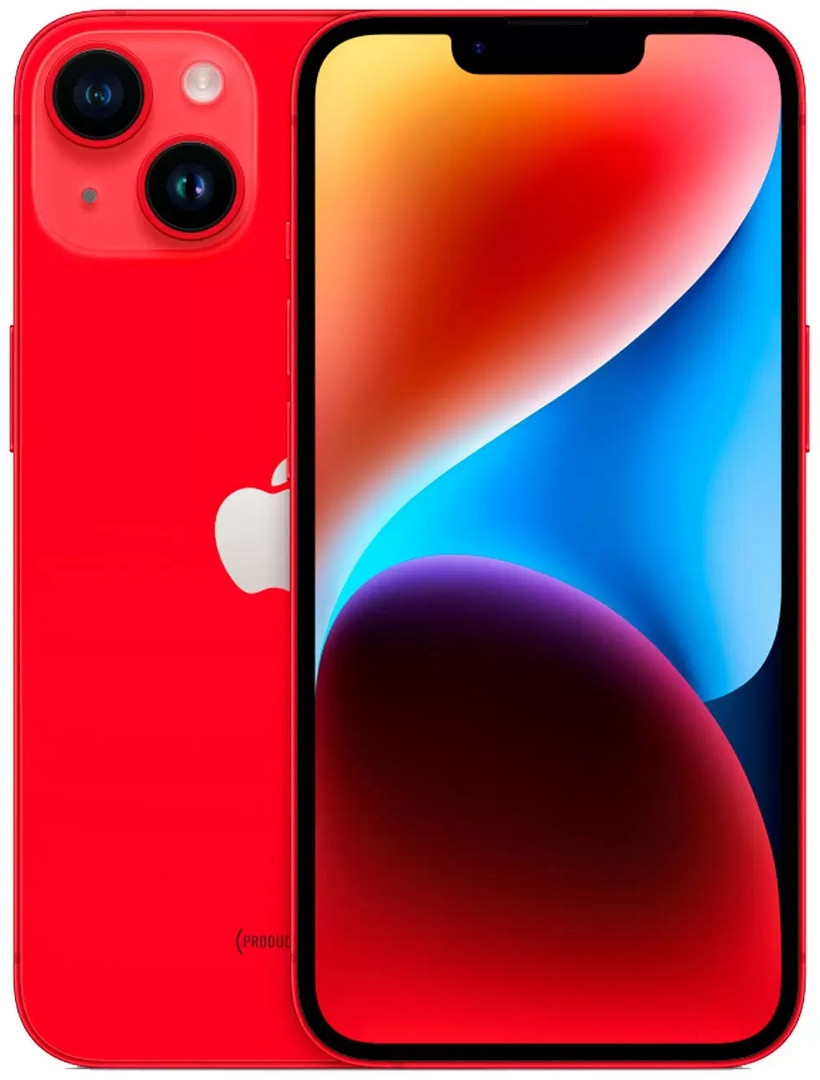 Смартфон Apple iPhone 14 256 Red - фото 1 - id-p112229220