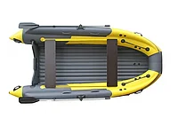 Лодка СКАТ 400 F интегрированный темно-серый/желтый