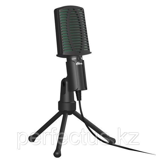 Настольный микрофон Ritmix RDM-126 черный-зеленый - фото 1 - id-p112269614