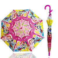 Детский зонт трость со свистком 67 см диснеевские принцессы