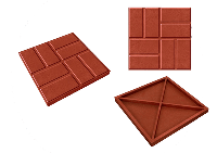Плитка полимерная, шоколад