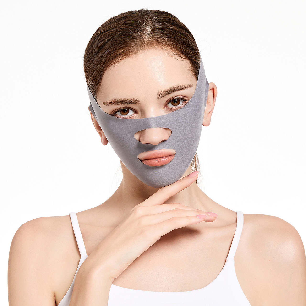 Скульптурная компрессионная маска для похудения лица во время сна - фото 2 - id-p112296936