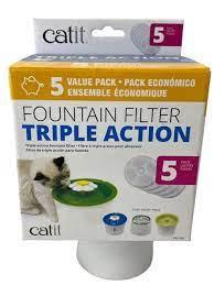 Catit 2.0 Triple Action Filter 5 pack 43746 СМЕННЫЙ ФИЛЬТР ДЛЯ ФОНТАНА ПИТЬЕВОГО - фото 1 - id-p112296957