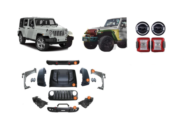 Обвес для Jeep Wrangler из JK в JL 2007-2023