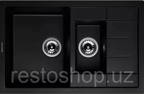 Мойка кухонная Kuppersberg Modena 1,5B1D черный металлик - фото 1 - id-p112301268