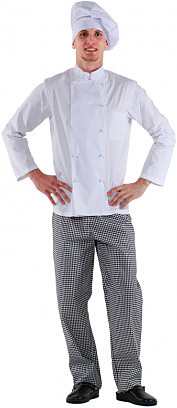Куртка шеф-повара мужская Клен 00001, р.50, белая - фото 1 - id-p112338206