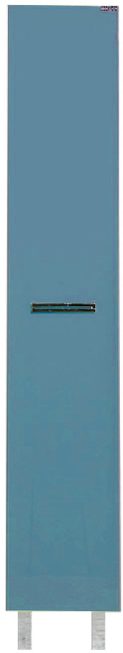 Шкаф-пенал Misty Джулия 30 30х165 см, правый, синий металлик - фото 1 - id-p112323224