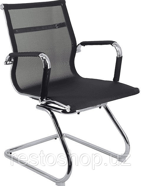Кресло для посетителей Everprof Opera CF сетка, черное - фото 1 - id-p112314253
