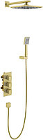 Комплект душевой TIMO Tetra-Thermo SX-0179/17SM с термостатом, золото матовое