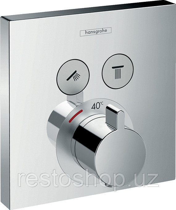 Смеситель для душа встраиваемый термостат Hansgrohe ShowerSelect 15763000 для 2 потребителей - фото 1 - id-p112299293