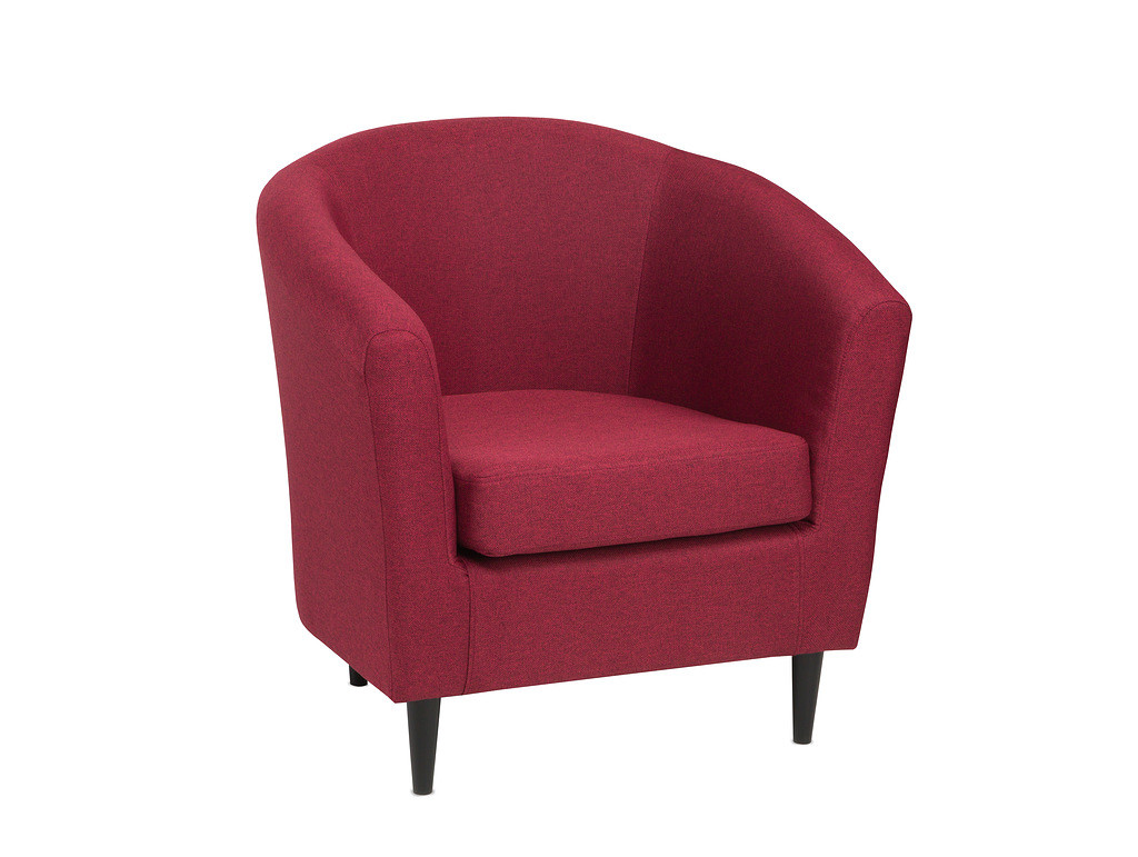 Кресло ТУННЕ (TUNNE, ткань TWIST 09), бордовое - фото 1 - id-p112361003