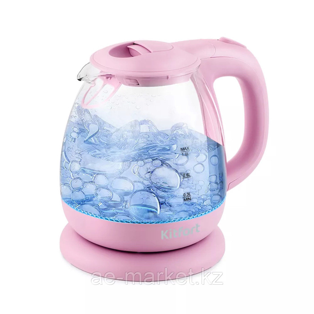 Чайник электрический Kitfort КТ-653-2 розовый - фото 1 - id-p112240309