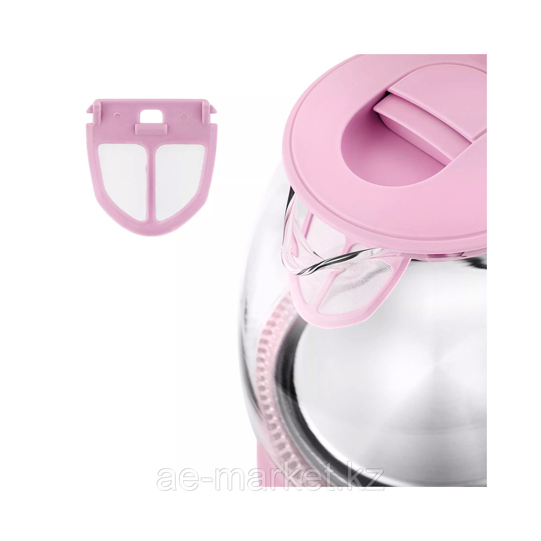 Чайник электрический Kitfort КТ-653-2 розовый - фото 2 - id-p112240309