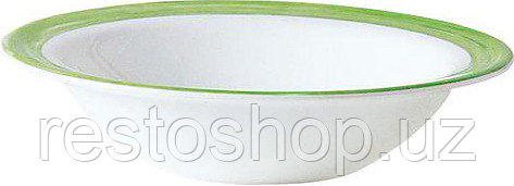 Блюдце десертное Arcoroc Brush 49116 12 см, бело-зеленое - фото 1 - id-p112350258