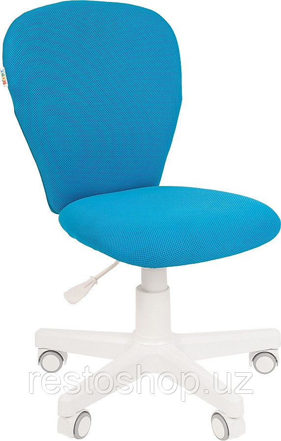 Кресло детское Chairman KIDS 105 TW, белый каркас, голубое - фото 1 - id-p112350262