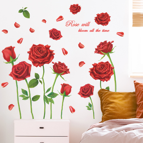Наклейка виниловая "Розы", 90*90 см - фото 1 - id-p99243580