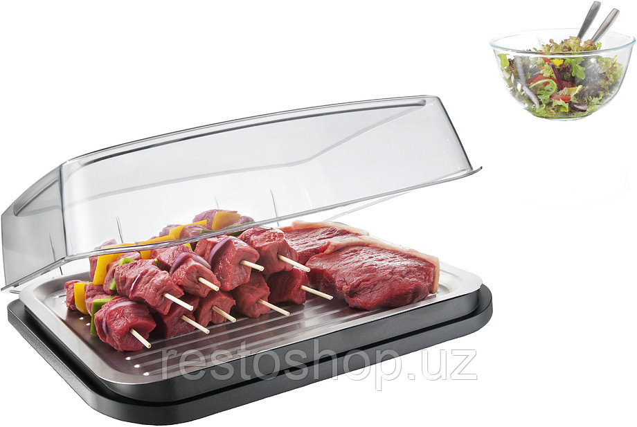Контейнер-тарелка охлаждающий VacuVin 3548360 Barbecue Cooler с охлаждающим элементом - фото 1 - id-p112300344