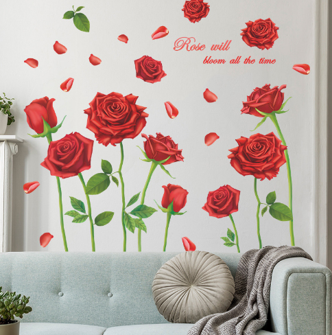 Наклейка виниловая "Розы", 90*90 см - фото 3 - id-p99243580