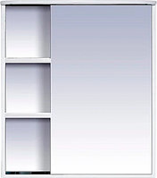 Шкаф зеркальный Misty Венера-80 80х80 см с подсветкой, правый, белый