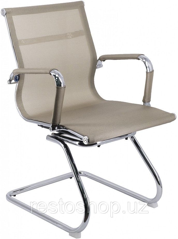 Кресло для посетителей Everprof Opera CF сетка, золотое - фото 1 - id-p112317330