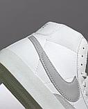 Кеды Nike Blazer выс бел сер зим 2081-2, фото 3