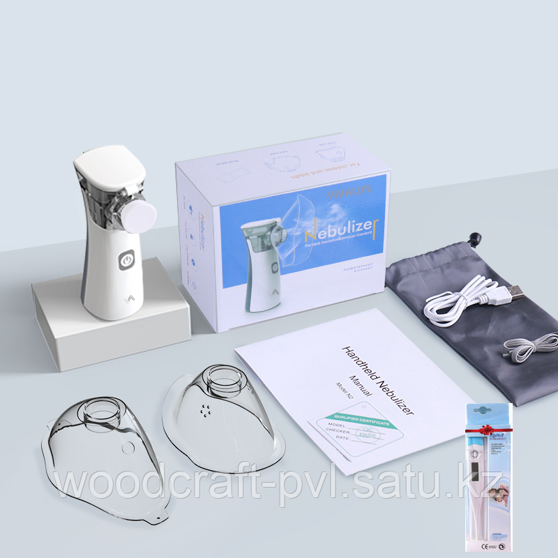 Ингалятор небулайзер ультразвуковой МЕШ YONKER N2 с тремя масками портативный для детей и взрослых - фото 2 - id-p112361652