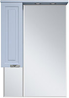 Шкаф зеркальный Misty Терра-70 70х100 см с подсветкой, левый, серый