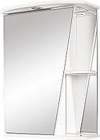 Шкаф зеркальный Misty Бриз-55 55х72 см с подсветкой, левый, белый